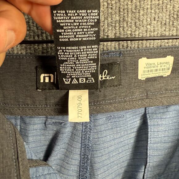 Travis Mathew Golf Shorts Men's 40 Blue Stretch Activewear Preppy Outdoors - Picture 8 of 10